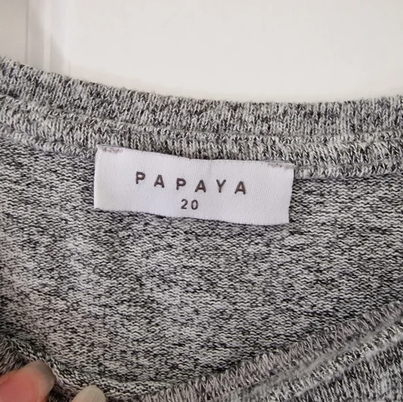 Grey peplum top plus size size 20 - Picture 2 of 2